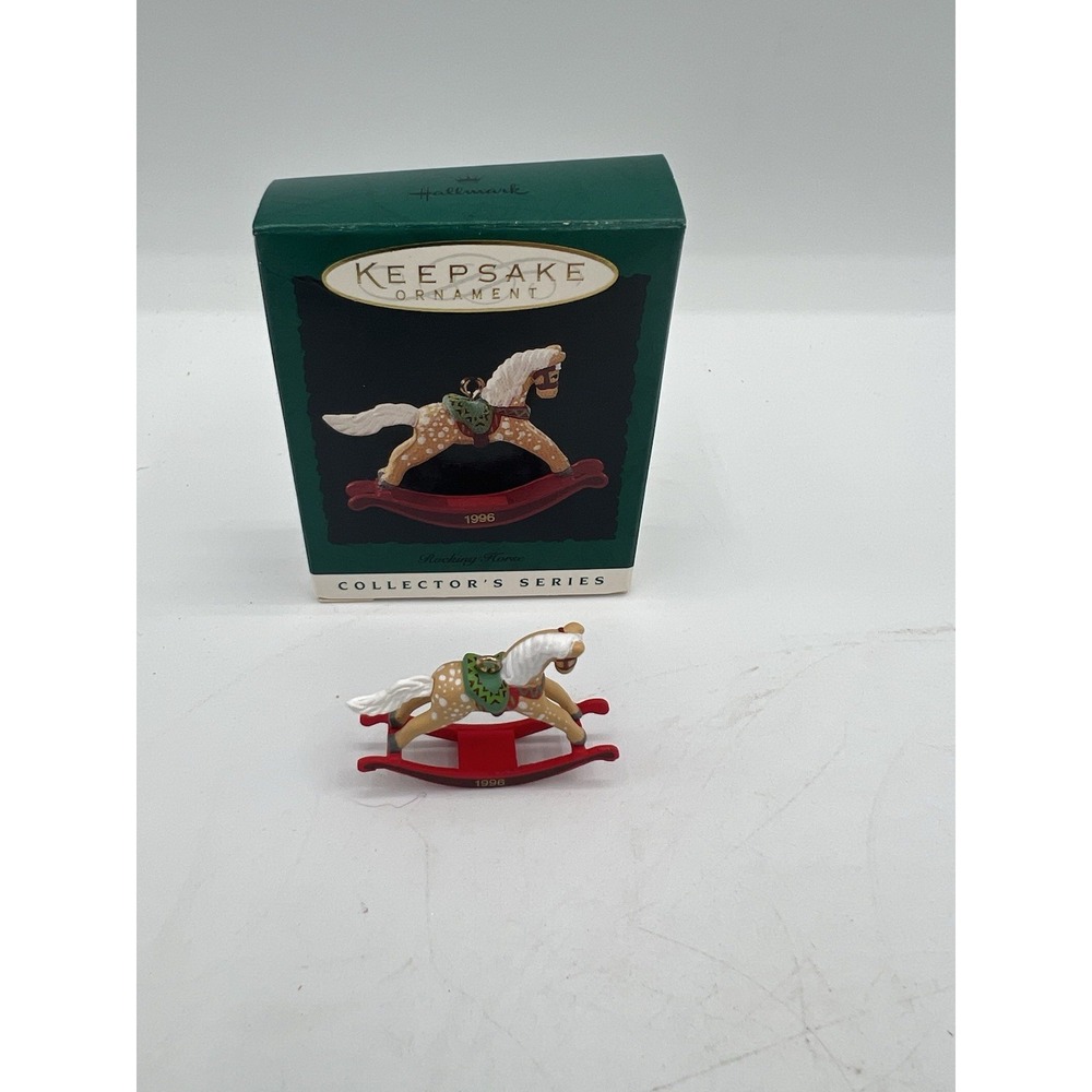 🎠 Hallmark Keepsake Ornament 1996 Rocking Horse–Collector's Series–4th n Series